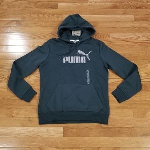 Puma green pullover hoodie M